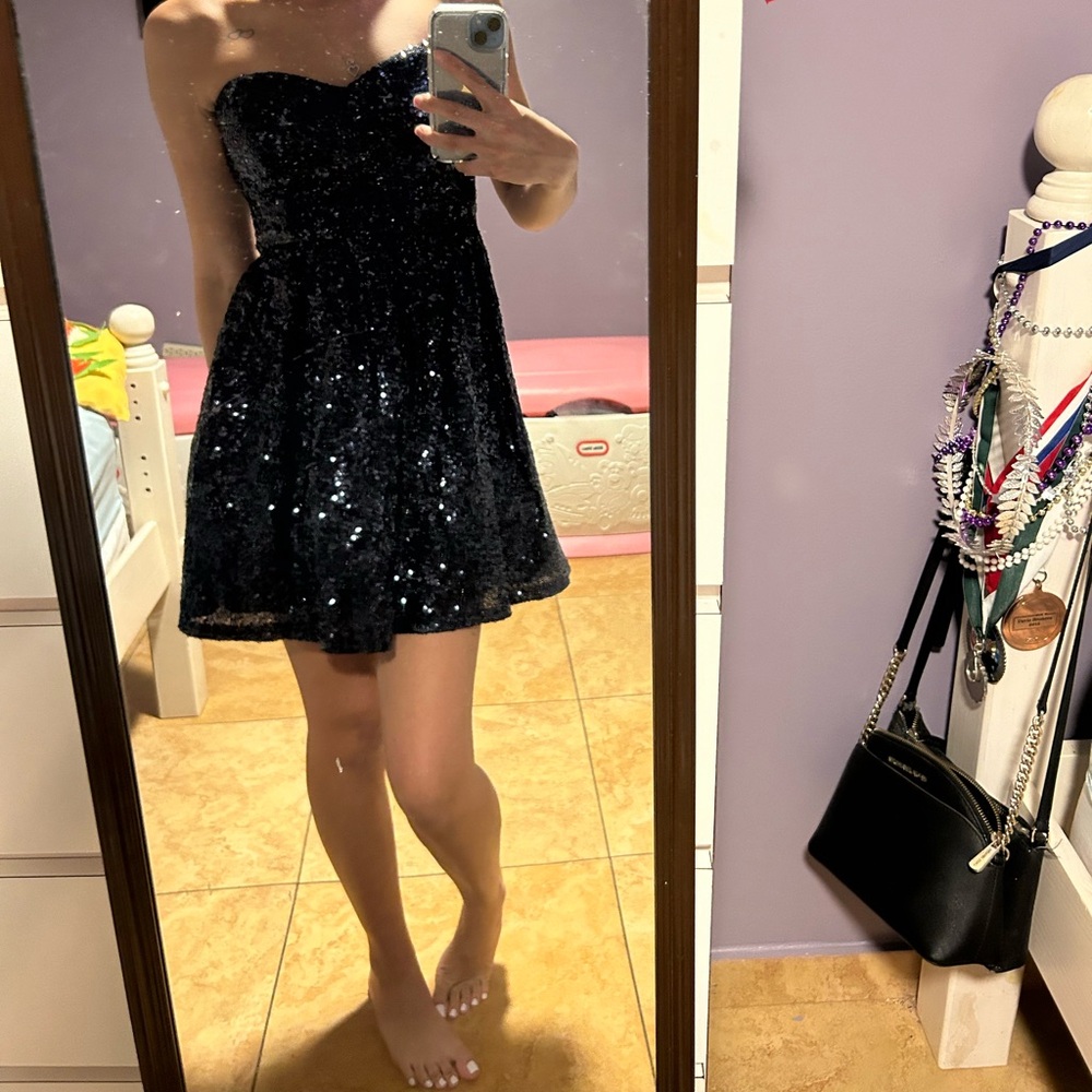 Blue sparkly dress size 5/6